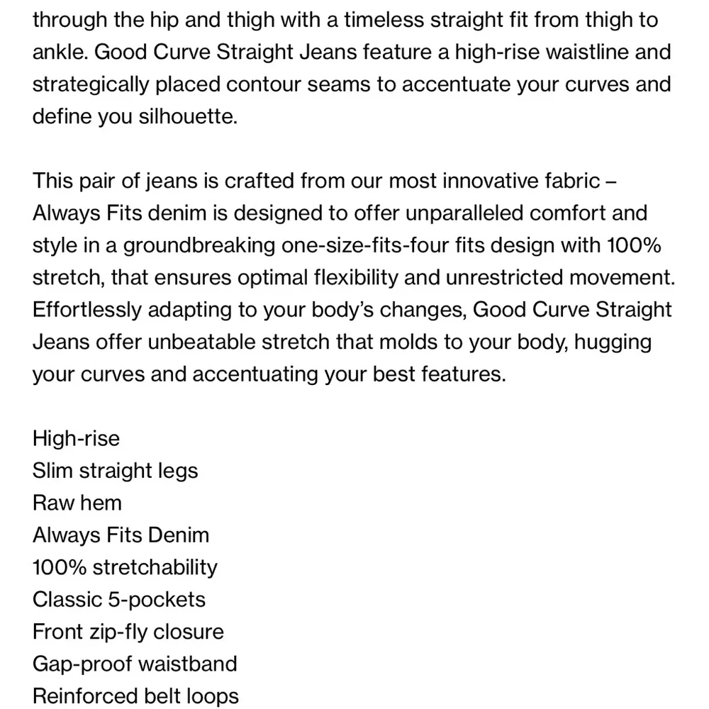 Good American "Always Fits" Jeans - Picture 8 of 8